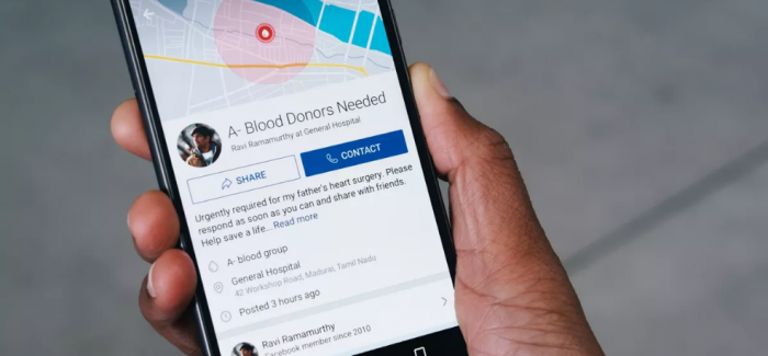 Facebook Hindistan’da Kan Bağışını Kolaylaştırıyor